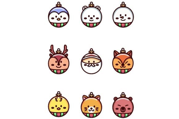 A Creative Review of Animal Face Christmas Graphics