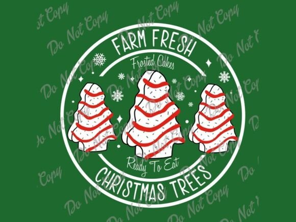 A Festive Embroidery Review: Farm Fresh Christmas Tree Cakes PNG