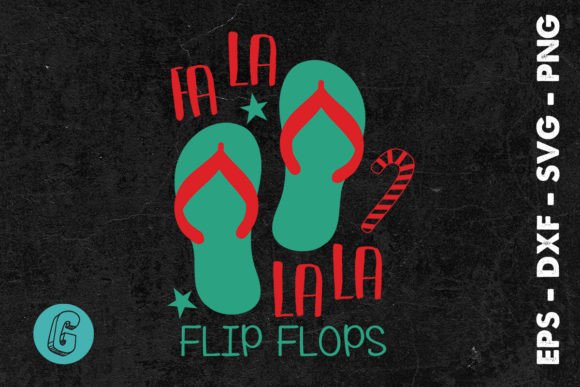 A Graphic Designer's Review of Fa La La Flip Flops Beach Christmas SVG