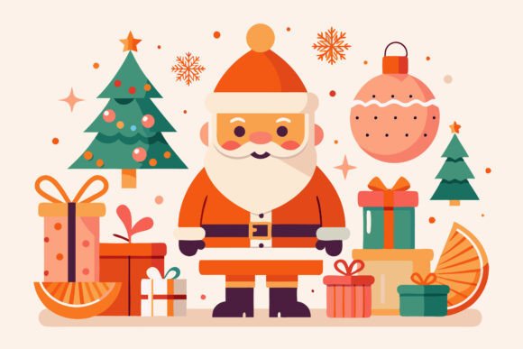 A Modern Christmas Graphic Design Asset for Creative Projects