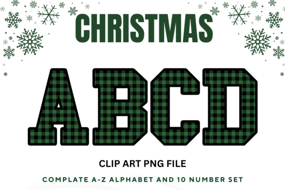 A Varsity Christmas Alphabet for Bold Holiday Graphics
