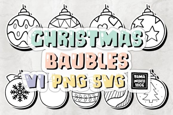 Christmas Baubles V1: A Versatile Graphic for Holiday Content