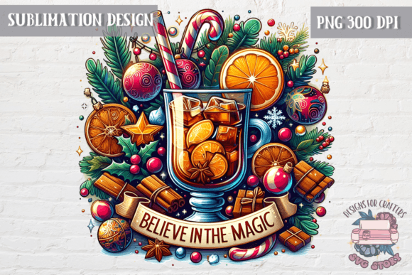 Christmas Drinks PNG Sublimation: A Festive Graphics Asset