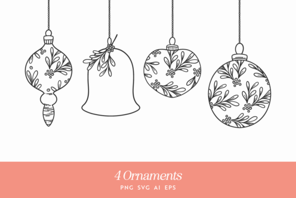 Christmas Ornament Vectors: Perfect for Festive Graphics