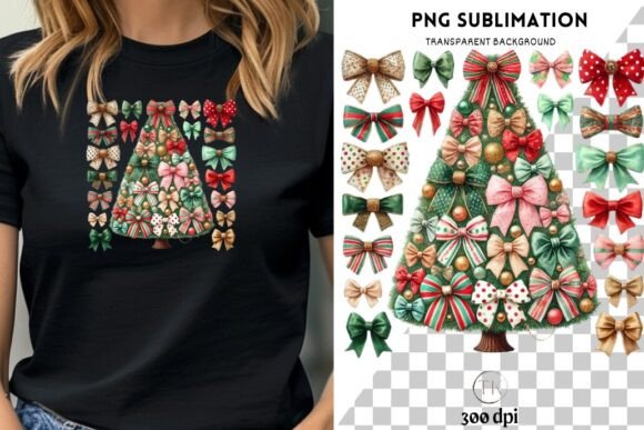 Colorful Coquette Christmas Tree PNG: A Festive Graphics Gem