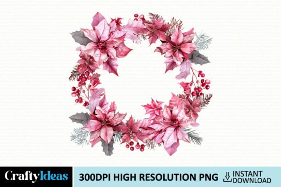 Cute Pink Christmas Clipart for Festive Projects