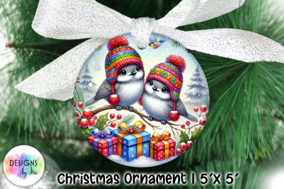 Graphics Review: Christmas Birds Ornament Illustration