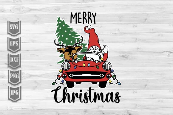 Merry Christmas - Santa Riding Graphics for Small Business Branding