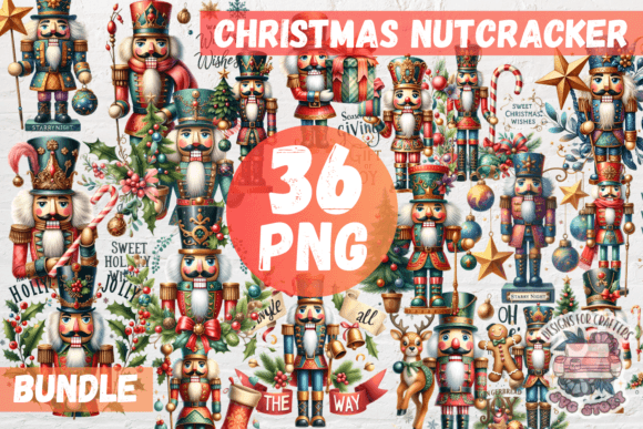 Nutcracker Christmas Bundle: A Festive Graphics and Illustrations Set