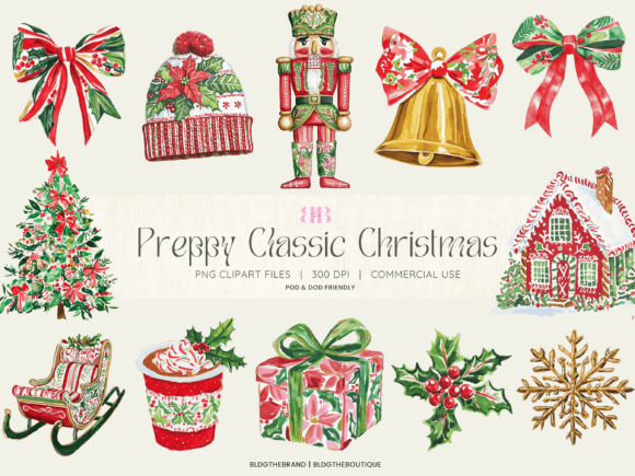 Preppy Nutcracker Christmas Clipart PNG: A Festive Graphics Delight