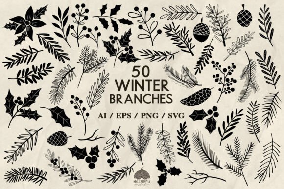 Review of 50 Christmas Branches Svg Png Eps